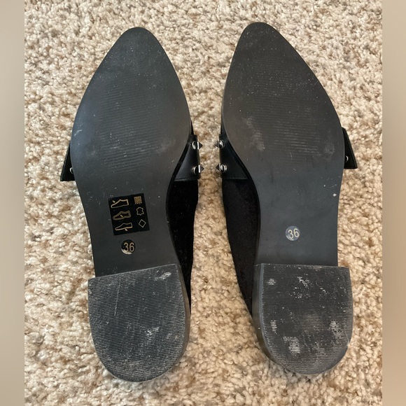 SHELLYS LONDON VELVET STUDDED CLOGS - Picture 8 of 8